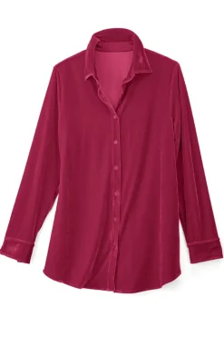 Soft Surroundings Tops|Tunics & Leggings|Velvet Boyfriend Tunic Shirt
