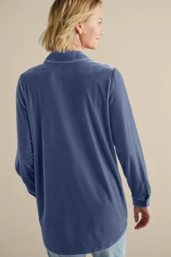 Soft Surroundings Tops|Tunics & Leggings|Velvet Boyfriend Tunic Shirt