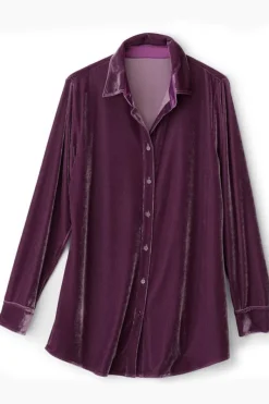 Soft Surroundings Tops|Tunics & Leggings|Velvet Boyfriend Tunic Shirt