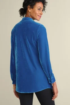 Soft Surroundings Tops|Tunics & Leggings|Velvet Boyfriend Tunic Shirt