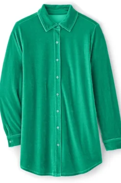 Soft Surroundings Tops|Tunics & Leggings|Velvet Boyfriend Tunic Shirt