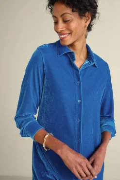 Soft Surroundings Tops|Tunics & Leggings|Velvet Boyfriend Tunic Shirt