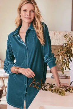 Soft Surroundings Tops|Tunics & Leggings|Velvet Boyfriend Tunic Shirt