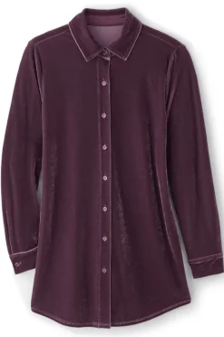 Soft Surroundings Tops|Tunics & Leggings|Velvet Boyfriend Tunic Shirt