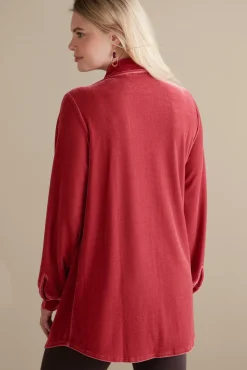 Soft Surroundings Tops|Tunics & Leggings|Velvet Boyfriend Tunic Shirt
