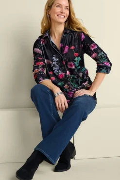 Soft Surroundings Tops|Tunics & Leggings|Velvet Boyfriend Tunic Shirt