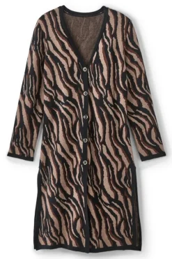 Soft Surroundings Sweaters & Cardigans|Veronica Jacquard Cardigan NeutralAnimal