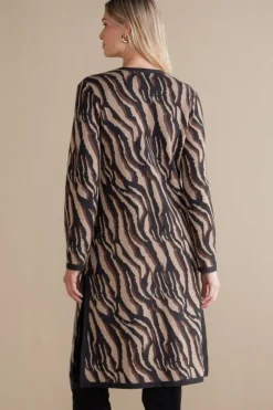 Soft Surroundings Sweaters & Cardigans|Veronica Jacquard Cardigan NeutralAnimal