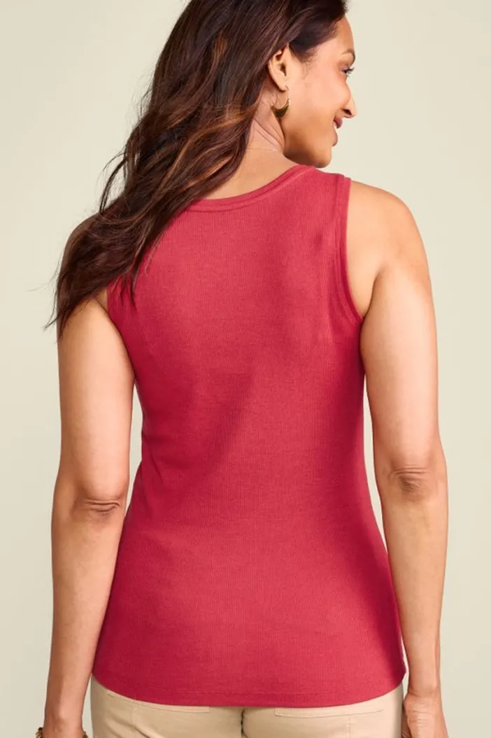 Soft Surroundings Tops|Veronica Ribbed Tank