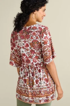 Soft Surroundings Tops|Tunics & Leggings|Vina Short Sleeve Tunic SanFranScarfCream