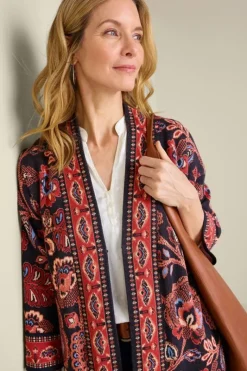 Soft Surroundings Tops|Sweaters & Cardigans|Vitrine Jacquard Cardigan FallGarden