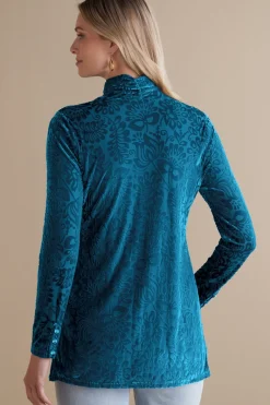 Soft Surroundings Tops|Walden Velvet Turtleneck