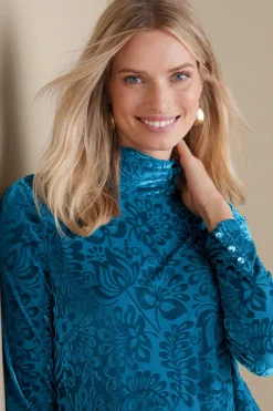 Soft Surroundings Tops|Walden Velvet Turtleneck