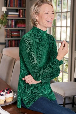 Soft Surroundings Tops|Walden Velvet Turtleneck