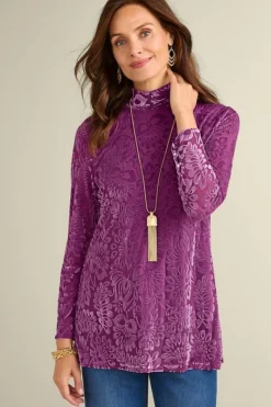 Soft Surroundings Tops|Walden Velvet Turtleneck