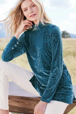 Soft Surroundings Tops|Walden Velvet Turtleneck