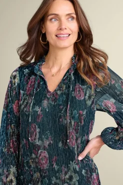 Soft Surroundings Tops|Yvonne Shimmer Top EvalynnGarden