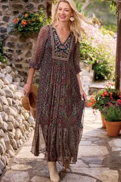 Soft Surroundings Dresses|Zellige Maxi Dress TuscanMedallion