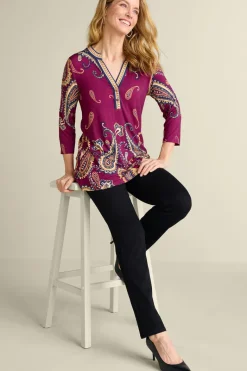 Soft Surroundings Tops|Zennia Printed Tunic OsteriaScarf