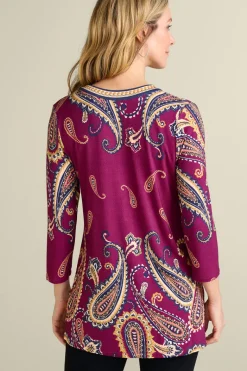 Soft Surroundings Tops|Zennia Printed Tunic OsteriaScarf