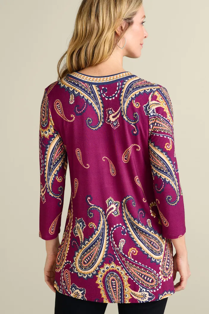 Soft Surroundings Tops|Zennia Printed Tunic OsteriaScarf