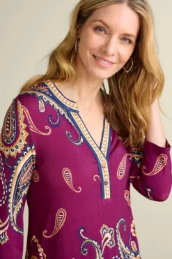Soft Surroundings Tops|Zennia Printed Tunic OsteriaScarf