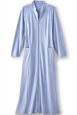 Soft Surroundings Sleepwear & Lounge|Zinfandel Zip Up Robe PorcelainBlue