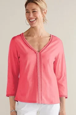 Soft Surroundings Tops|Zoey Tee SunkistCoral